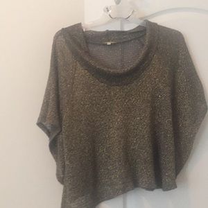 Metallic gold sweater